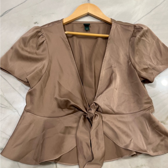 Wild Fable Bronze Blouse size M - Picture 8 of 8